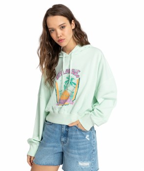 BB WOMEN'S ALL TIME CROP HOODY MINT M/10