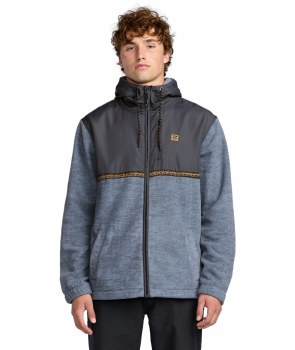 BB MEN'S BOUNDARY ZIP FLEECE BLUE 2XL