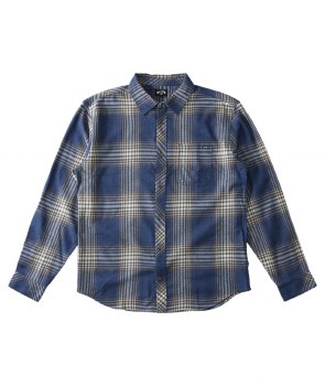 BB MEN'S COASTLINE FLANNEL SHIRT NAVY XL