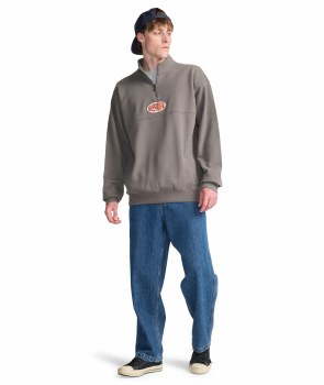 BB CORE LORD 1/2  ZIP JUMPER PEWTER S