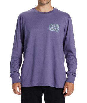 BB MEN'S CRAYON WAVE L/S TEE GRAPE S