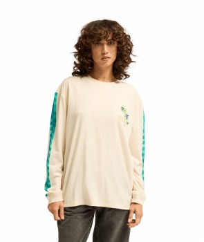 BB WOMEN'S ON VACAY L/S TEE WHITE CAP XS/6