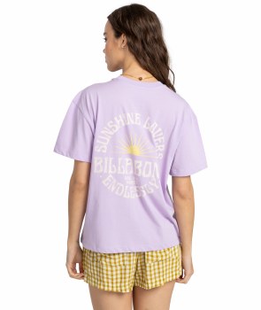 BB WOMEN'S RIDE THE WAVE TEE LILAC S/8