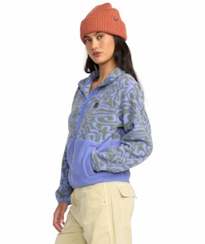 BB WOMEN'S ROCK JETTY ZIP FLEECE IRIS XS/6