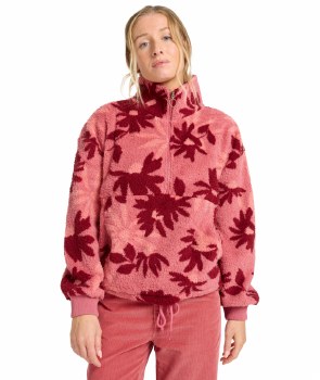 BB TIME OFF 1/2 ZIP FLEECE ROSE S/8