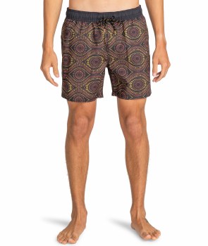 BB VACAY LAYBACK SWIM SHORTS RUST XL