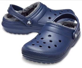 CROCS LINED CLASSIC CLOG NAVY M12 UK11