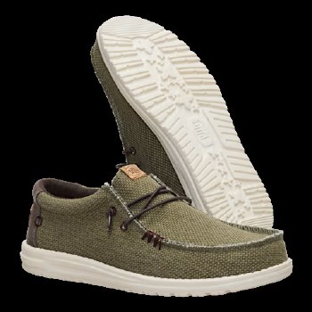 HD MEN'S WALLY BRAIDED SHOE OLIVE 10/UK9