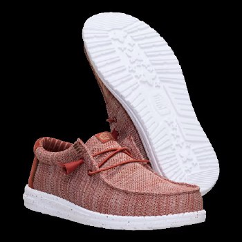 HD MEN'S WALLY STRETCH SHOE BURNT RED 8/UK7