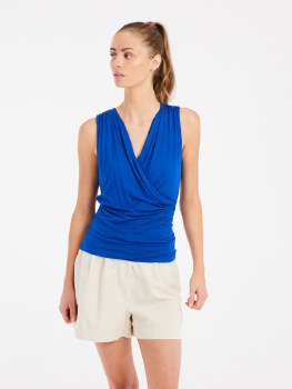 PT WOMEN'S RYDE SINGLET BLUE S/36