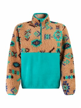 PT WOMEN'S DOTTY 1/4 ZIP FLEECE RUSH GREEN XS
