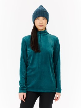 PR WOMEN'S GAIL 1/4 ZIP FLEECE BLUE S/36