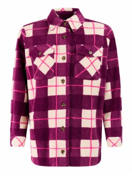 PR JETTIE FLEECE SHACKET PURPLE S/36 UK8