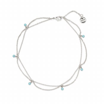 PURA VIDA BONDI ANKLET SILVER