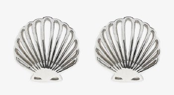 PURA VIDA DELICATE SHELL EARRINGS SILVER