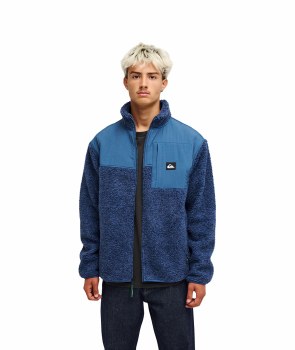 QS MEN'S SHALLOW WATER ZIP FLEECE BLUE S