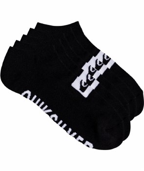 QS ADULT ANKLE SOCKS 5 PACK BLACK