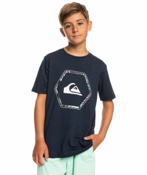 QS JUNIOR IN SHAPES T-SHIRT NAVY 14