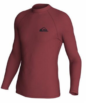 QS MEN'S E'DAY LS RASH VEST RUSSET 2XL