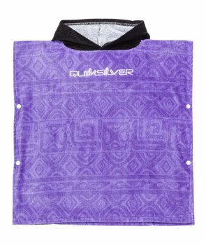QS MINIS HOODED TOWEL PURPLE