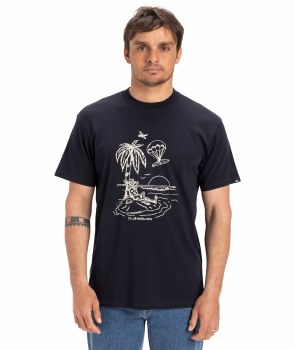 QS MEN'S TUNED OUT TEE NAVY S
