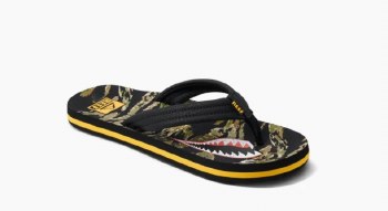 REEF KIDS AHI FLIP FLOPS TIGER SHARK J5 UK4