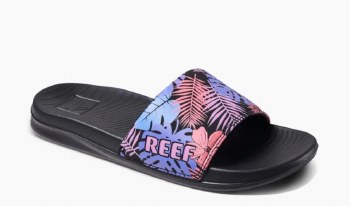 REEF WOMEN'S ONE SLIDE PURPLE FRONDS US6