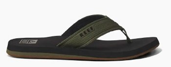 REEF MEN'S LAYBACK FF BLACK/OLIVE US13