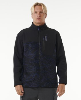 RC MEN'S A/S SEARCH ZIP FLEECE BERRY L