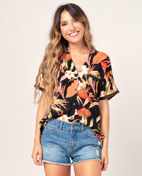 RIP CURL NORTH SHORE SHIRT BLACK XL