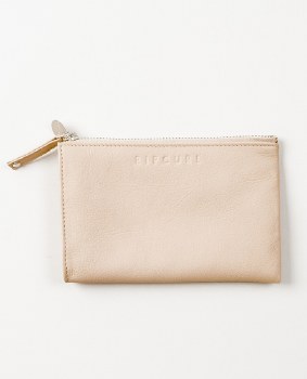 RIP CURL INI RFID LEATHER COIN PURSE PEACH