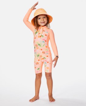RC GROMS VACAY CLUB L/S SUNSUIT SHELL 1-2