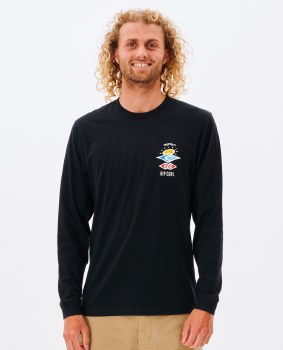 RC MEN'S SEARCH ICON L/S TEE BLACK 2XL