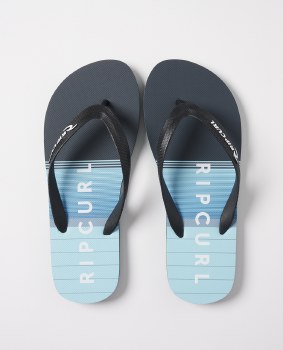 RC JUNIOR BREAKER FLIP FLOPS BLACK/BLUE 31
