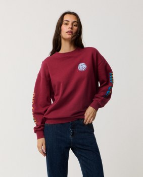 RC WOMEN'S SG HERITAGE SWEATER PLUM 2XS