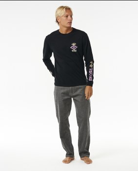 RC MEN'S SWC PEACE L/S TEE BLACK M