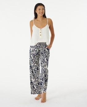 RC AFTERGLOW LINEN TROUSERS NAVY L