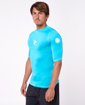RC MEN'S CORPS S/S RASH VEST BLUE L
