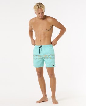 RC MEN'S FRAMED VOLLEY SHORTS AQUA M