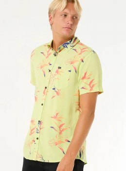 RC MEN'S FUN TIMES SHIRT LIME WASH L