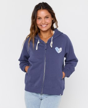 RC WOMEN'S GALICIA ZIP HOODY NAVY 2XS
