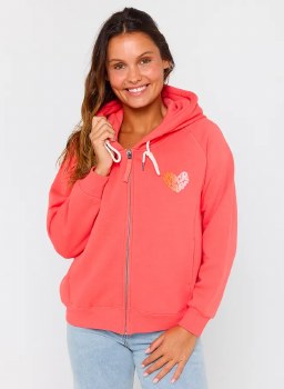RC WOMEN'S GALICIA ZIP HOODY MELON 2XS