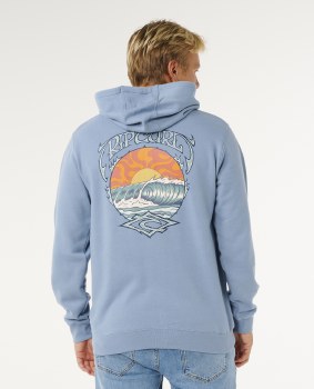 RC MEN'S HAZY DAYS ZIP HOODY BLUE S
