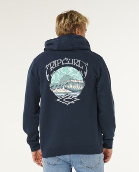 RC MEN'S HAZY DAYS ZIP HOODY NAVY M