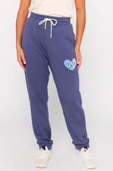 RC WOMEN'S HEART JOGGER NAVY M