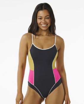 RC WOMEN'S HIBISCUS HEAT SWIMSUIT XL