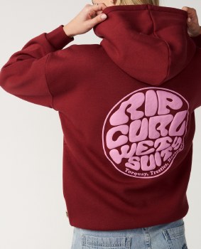 RC WOMEN'S ICONS HOODY DARK PLUM 2XS