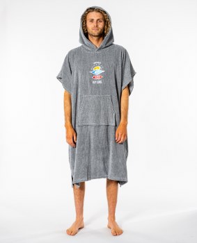 RC ADULT ICONS HOODED TOWEL GREY