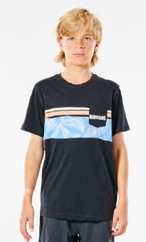 RIP CURL BOYS BLOCKER T-SHIRT BLACK 12