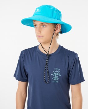 RC JUNIOR WIDE BRIM BEACH HAT BLUE